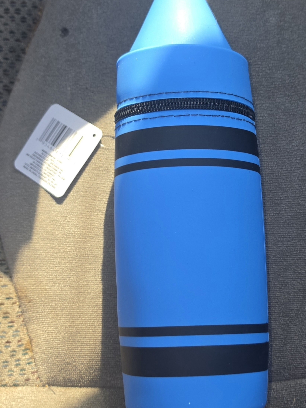 Blue Crayon-Shaped Silicone Pencil Pouch- NWT - Picture 4 of 11